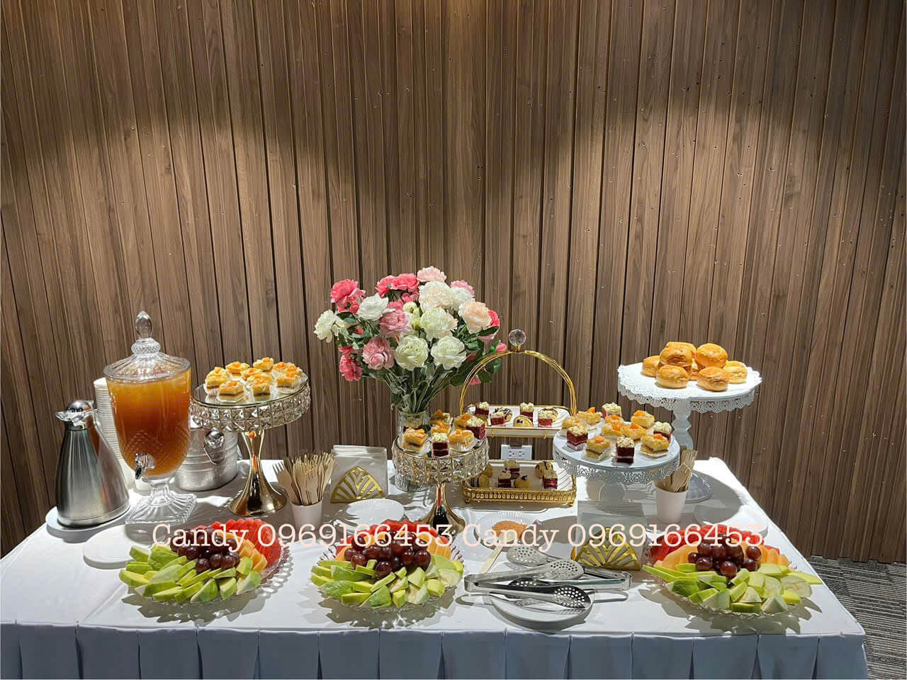 Set up tiệc teabreak sự kiện ra mắt sản phẩm KEYSHIN 1