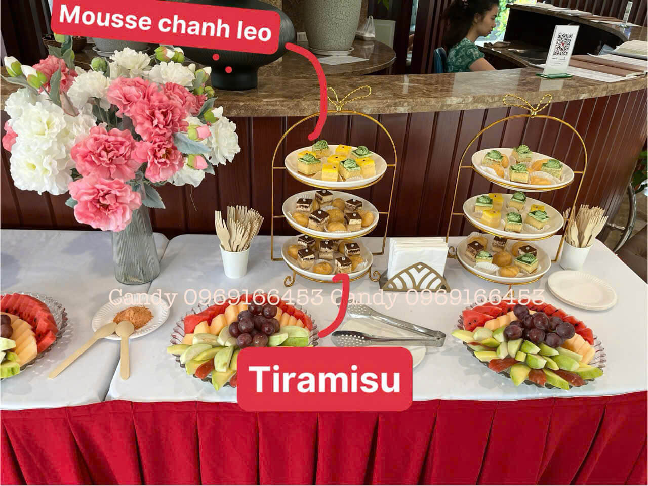 Bàn tiệc tea break hội nghị thường niên 1